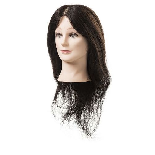 Imagen de Cabeza maniquí cabello natural EuroStil 45-50cm