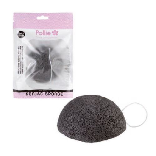 Imagen de Esponja Konjac carbón de bambú natural