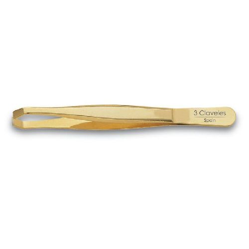 Imagen de Pinza depilar cangrejo oro 3 Claveles
